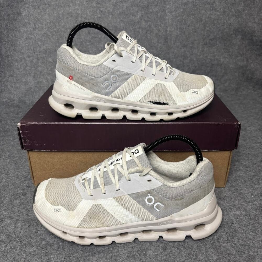 On Cloudrunner White Frost Athletic Running Shoes Womens Size 8 US 46.99015